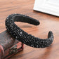 Thick Sponge Velvet Hairbands - Luxury Colored Rhinestones Wild Gorgeous Headband (1U88)