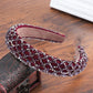 Thick Sponge Velvet Hairbands - Luxury Colored Rhinestones Wild Gorgeous Headband (1U88)