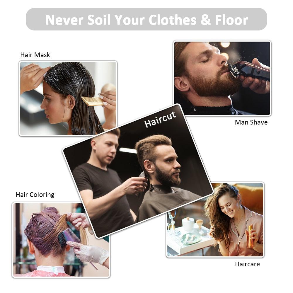 Hair Cutting Coat Creative DIY Apron Cloak Hair Barber Salon Stylists Umbrella Cape Cutting Cloak (BD6)(1U45)