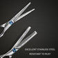 Hair Cutting Scissors Set 9 PCS Hair Cutting Scissors Thinning Shears Hair Razor Comb Clips Cape (M5)(1U86)(BD6)(1U45)