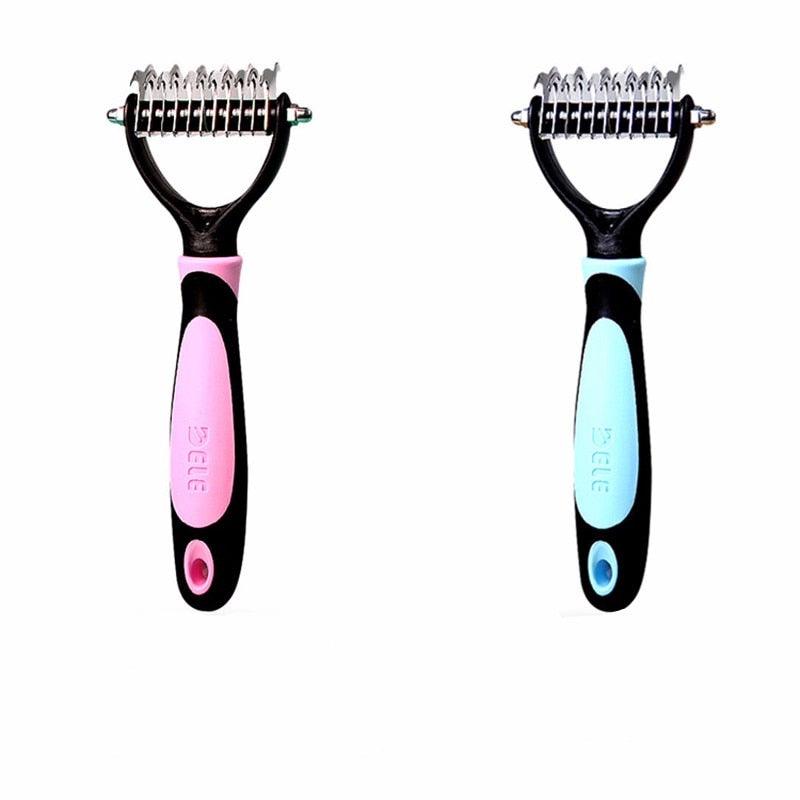 Hair Remove Comb Dogs Knotted Grooming Slicker Trimming Shedding Brush Grooming Tool (9W1)