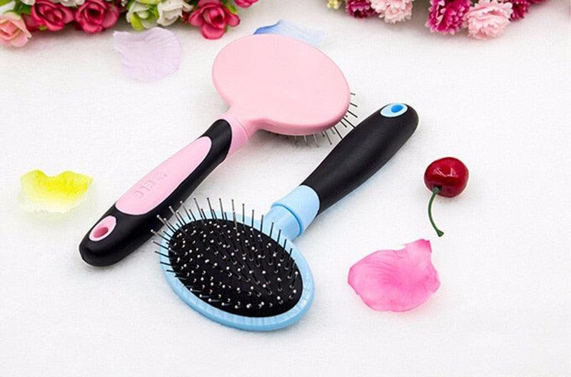 Hair Remove Comb - Dogs Puppy Pet Fur Dog Brush Grooming Tools Fur Brush - Double Short Haired (9W1)(F72)