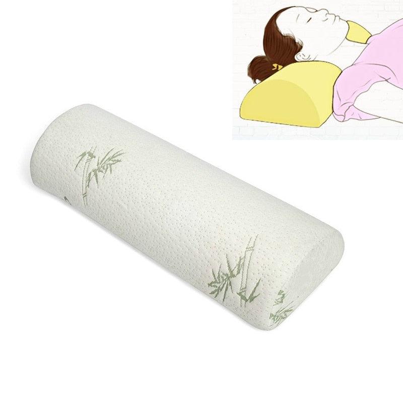 Amazing Half Moon Bolster Wedge Sleeping Pillow - Adjustable Inserts Memory Foam - Bamboo Relieve Back Neck Knee Ankle Pain (9Z2)(F7)(8Z2)(1Z3)