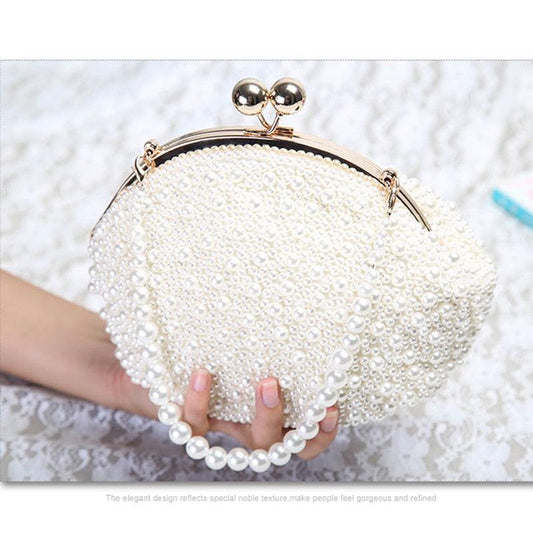 Trending Handmade Pearl Beaded Handbags - Luxury Day Clutches Night Club Evening Bags (WH1)(WH6)