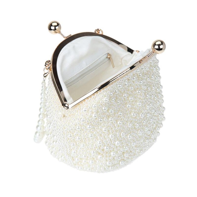 Trending Handmade Pearl Beaded Handbags - Luxury Day Clutches Night Club Evening Bags (WH1)(WH6)