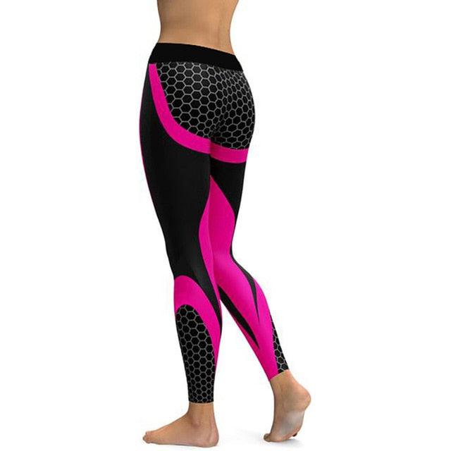 Cute Pattern Print Leggings - Fitness Leggings - Women Sporting Workout (1U31)(1U24)