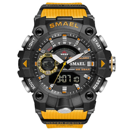 Military Watches - Men Sport Watch - New 50M Waterproof Wristwatch Stopwatch Alarm LED Light (MA9)(RW)(1U84)