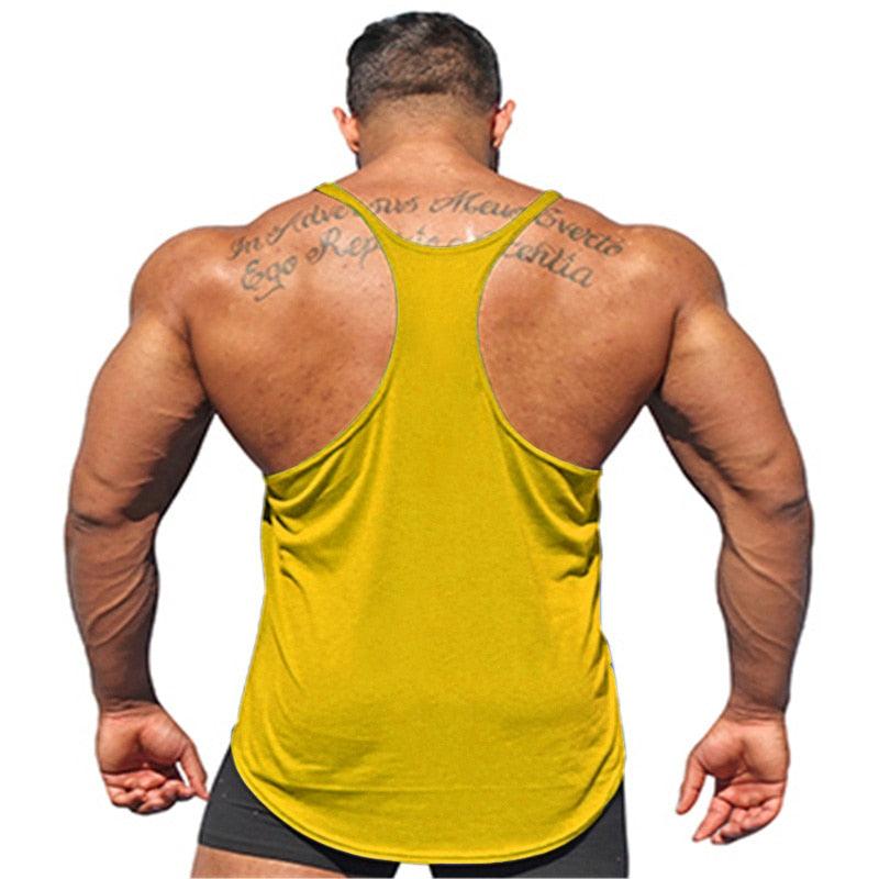 Trending Cotton Workout Gym Stringer Tank Top - Mens Muscle Sleeveless Sportswear - Bodybuilding Singlets (TM7)(1U101)(1U100)