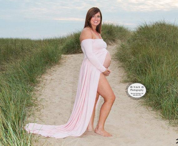 Pregnancy Dress Photo Shoot Maternity Gown - Photography Baby Shower Dress - Tulle Maternity Dress (1U5)(Z6)(Z8)(1Z1)(2Z1)(3Z1)(4Z1)(7Z1)