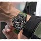 Great Watches For Men - 50M Waterproof Clock Alarm - reloj 1545D Dual Display Wristwatch Quartz Military Watch Sport (MA9)(RW)(1U84)