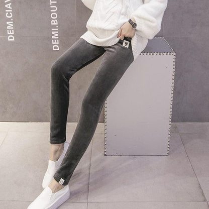 New Velvet Maternity Leggings Pants For Pregnant Women - Warm Winter Maternity Clothes -Thickening Pregnancy Trousers Clothing (2Z7)(7Z2)(1U4)
