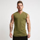 Amazing Gym Clothing V Neck Cotton Bodybuilding Tank Top - Mens Workout Sleeveless Shirt Fitness Sportswear Running (TM7)(1U101)(1U100)