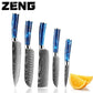 New Japanese Kitchen Knives Laser Damascus Pattern Chef Knife Sharp Santoku Cleaver Slicing Utility Knives Tool (AK5)(1U61)