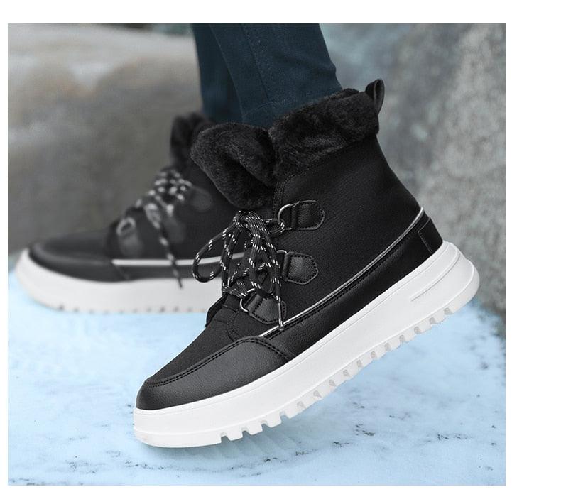Snow Boots Outdoor Non-slip Sneakers - Plush Warm Woman Waterproof Winter Boots - Women Platform Ankle Boots (BB2)(CD)(WO4)(BB5)(F38)(3U38) - Deals DejaVu