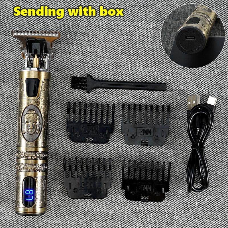 New Electric Hair Trimmer - Cordless Shaver Beard Trimmer - Electric Shaver for Men 0mm Men Barber Hair Cutting Machine For Men (BD6)(1U45)(F45)