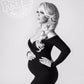 Sexy Maternity Dresses - For Photo Shoot Maxi Gown Split Side Women Pregnant Photography Props (1U5)(Z6)(Z8)(1Z1)(2Z1)(3Z1)(4Z1)(7Z1)