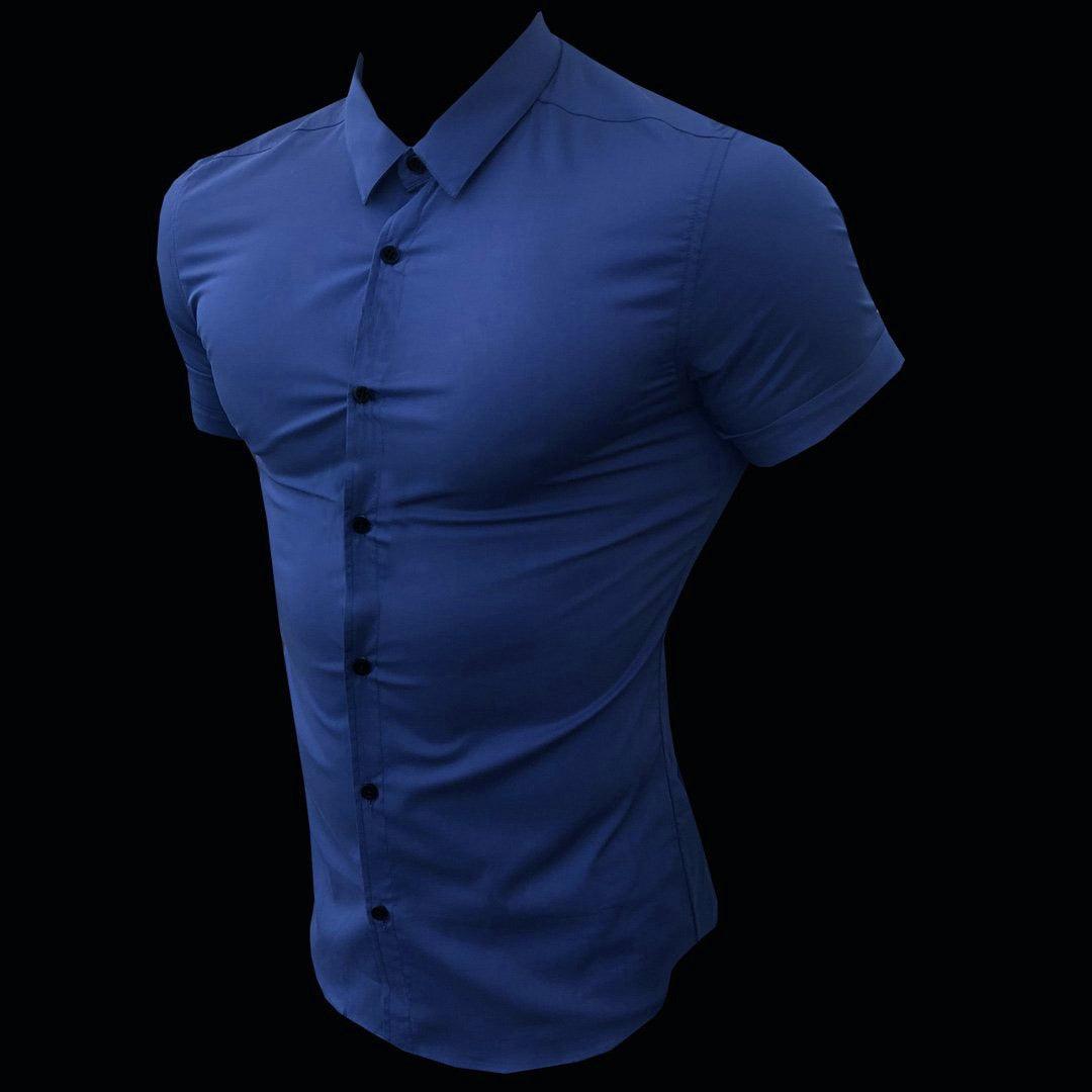 Great Summer Fashion Slim Fit Button Short Sleeve Shirts - Men Casual Sportswear Dress Shirt (TM1)(T2G)(1U8)(TM8)