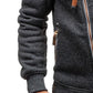 Amazing Hoodies Men Autumn Casual Solid Zipper Long Sleeve Hoodie Sweatshirt - Top Outwear sudaderas para hombre (TM5)(CC1)(1U100)