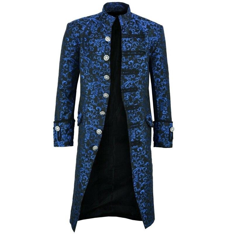 Trending Men Coat Jacquard Trench Coat - Men Vintage Medieval Gothic Mens Long Coat Halloween Cosplay Prince Trench Coats Men 5XL (D100)(TM4)(CC1) - Deals DejaVu