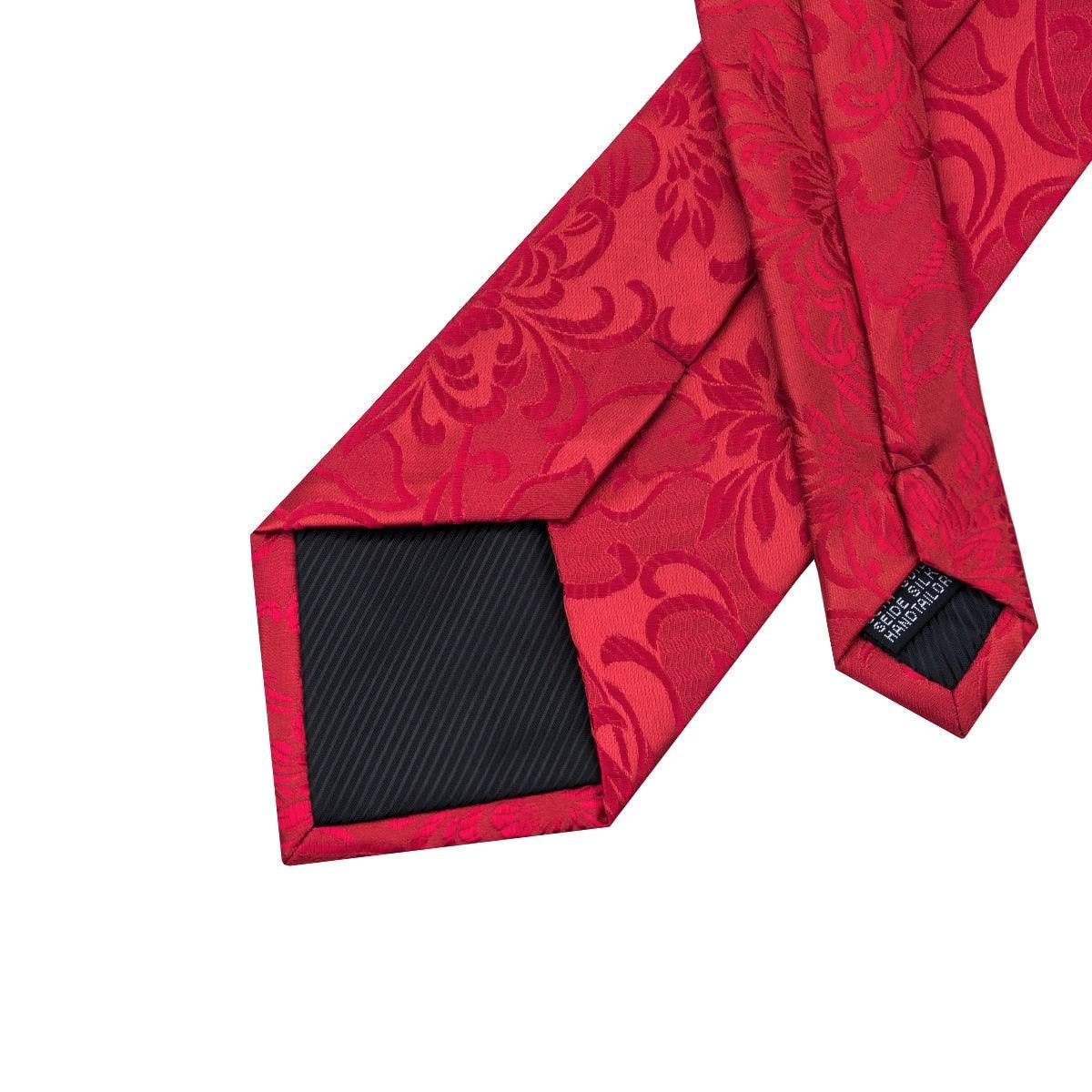 Floral Classic Luxury Men's Tie Set - Silk Large Fashion Gift (MA2)