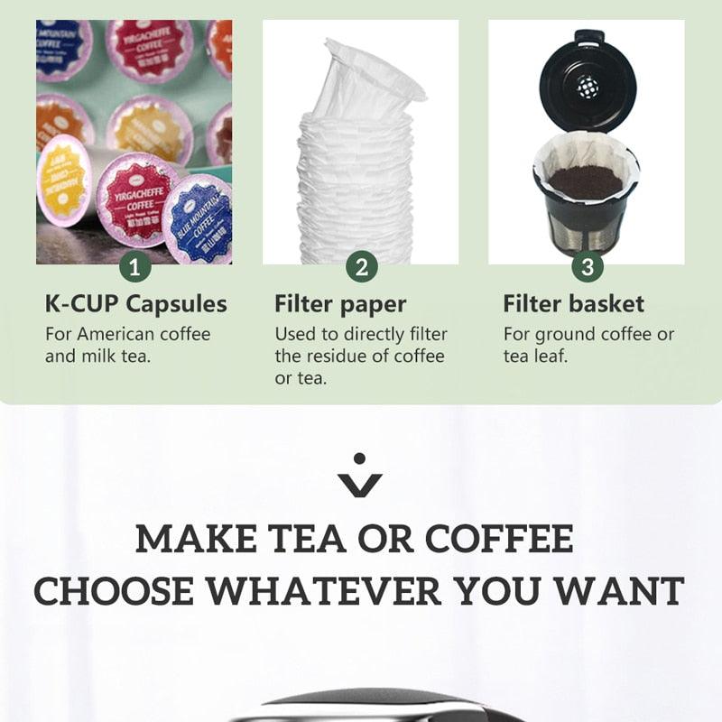 Hibrew Filter Coffee Machine Brewer para K-cup Capsule& Café