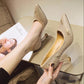 Cute Women High Heel Shoes - Sequins Rhinestones New Fashion Professional Shoes (SH1)(WO4)