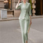 High Quality Casual Women's Suit - Two Piece Set - Elegant Ladies Business Jacket And Pant (TB5)(F20)