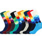Compression Socks - Unisex Combed Cotton Colorful Socks (1U92)