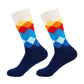 Compression Socks - Unisex Combed Cotton Colorful Socks (1U92)