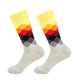 Compression Socks - Unisex Combed Cotton Colorful Socks (1U92)