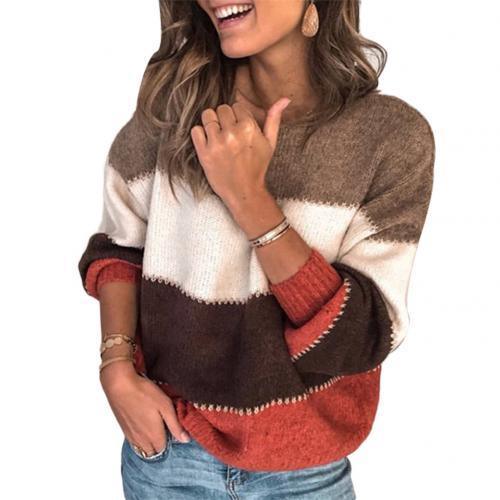 Great Loose Autumn Winter Striped Women's Sweater - Women's Pullover - Plus Size - Female Oversized Jumper (TB8C)(F23)