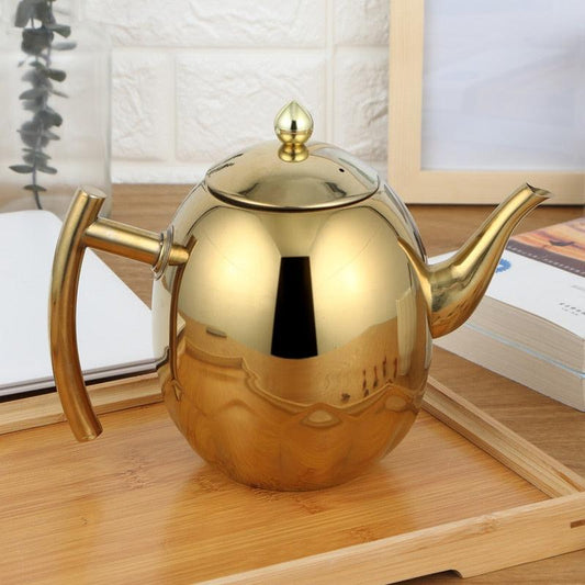 High Quality Stainless Steel Tea Pot Coffee Pot With Filter - Hotel Restaurant Induction Cooker Tea Kettle Water Pot 1L/1.5L (3H1)(F59)