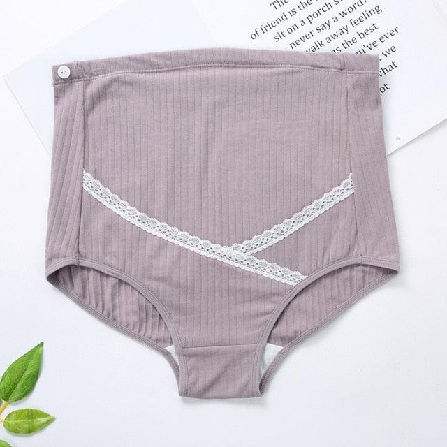 High Waist Maternity Underwear - Pregnant Cotton Breathable Belly Support Women Panties - Comfortable Maternity Panties (D6)(5Z2)(7Z2)