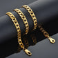 Hip Hop Jewelry Long Chunky Cuban Link Chain - Necklaces With Thick Gold Color Stainless Steel (MJ2)