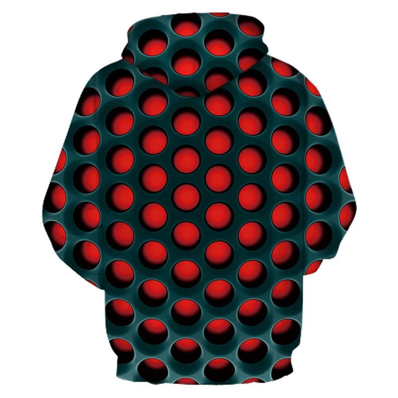 Great Trending Honeycomb Printed 3D Sweatshirt - Loose Fit Hoodies Streetwear Clothes (D100)(TM5)(CC1)