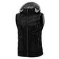 Great Hood Vest Men's Sleeveless Vests Winter Jacket - Fashion Casual Men's Vest Thicken Vest (T3M)(F8)