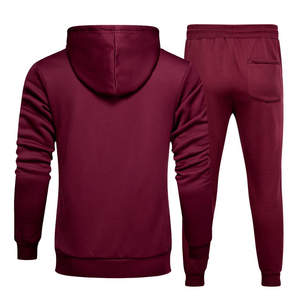 Men's Sets Hoodies+pants Two Pieces Sets - Casual Tracksuit - Sportswear Sweatshirt Jogger Suit Sports Suit (TM9)(F101)