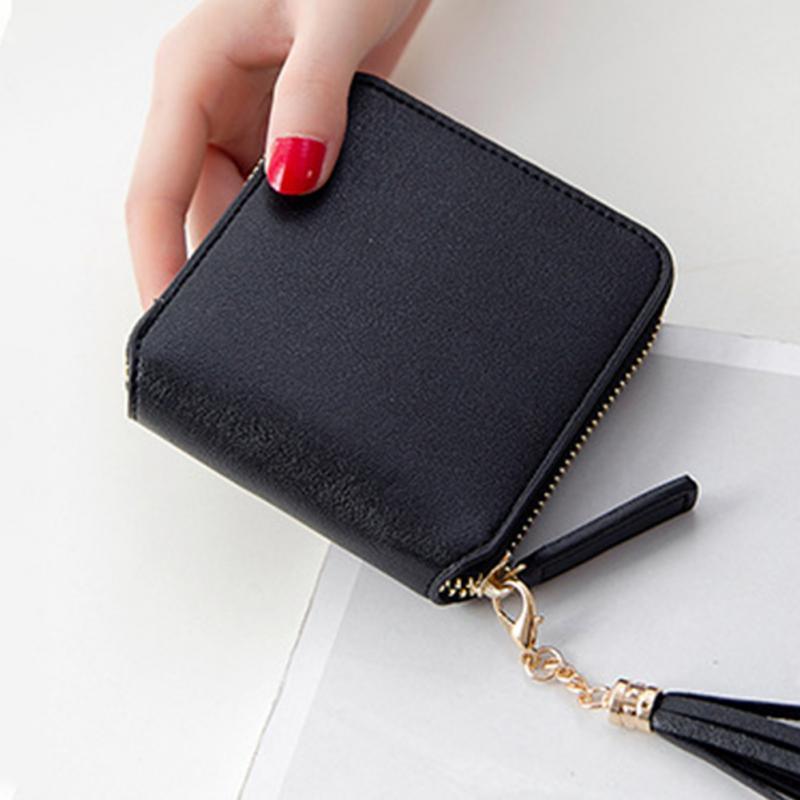 Beautiful Luxury Leather Wallet - Women Cute Card Holders - Zipper Money Pocket (WH5)
