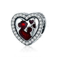 Hot Sale Dog Heart Charm Beads Pendant Fit - Original Bracelet Bangle DIY Necklace (6JW)(F81)