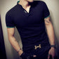 Hot Sale Men's V Neck Trending T Shirt - Fashion Solid Short Sleeve T Shirt - Slim Fit Men's Top (TM2)