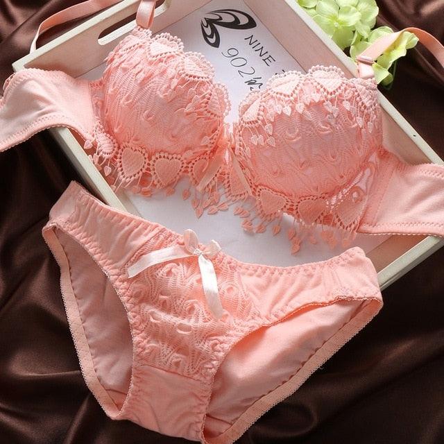 Hot Sale Women Underwear Set Cotton Bra Panty Set Sexy