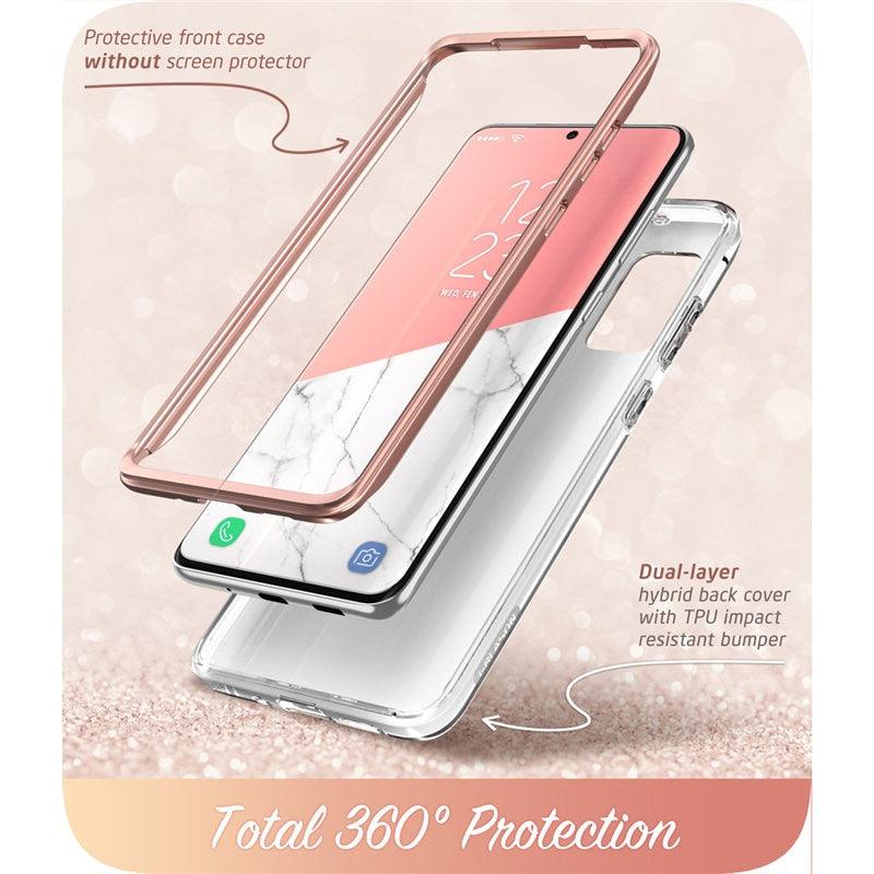 Samsung Galaxy S20 Case / S20 5G Case Full-Body Glitter Marble Bumper Cover WITHOUT Built-in Screen Protector (D50)(RS6)(1U50)