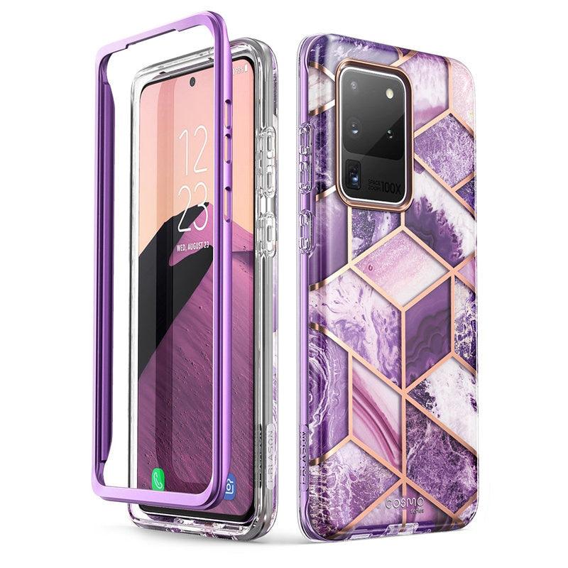 Samsung Galaxy S20 Ultra 5G Case Full-Body Glitter Marble Bumper Cover Case WITHOUT Built-in Screen Protector (RS6)(1U50)