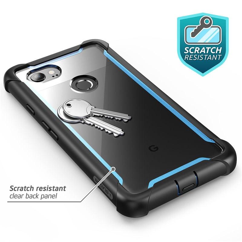 Google Pixel 2 XL Case Original Ares Series Full-Body Rugged Clear Bumper Case with Built-in Screen Protector (D50)(RS6)(1U50)