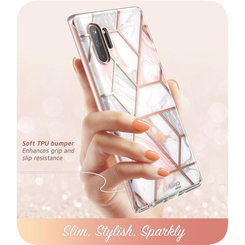 Samsung Galaxy Note 10 Case (2019 Release) Cosmo Full-Body Glitter Marble Cover WITHOUT Built-in Screen Protector (D50)(RS6)(1U50)