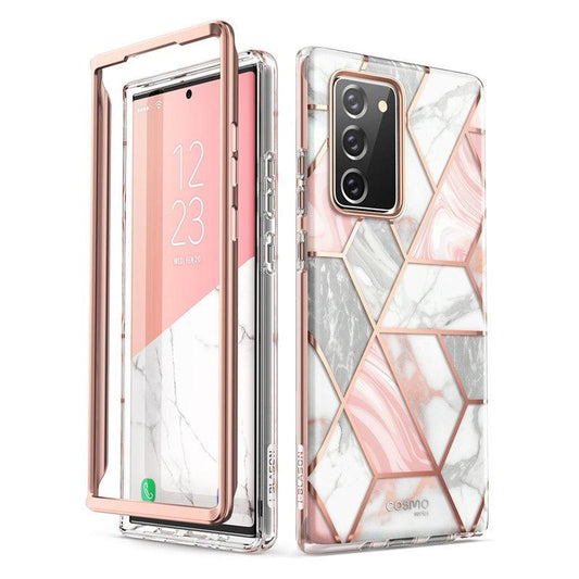 Samsung Galaxy Note 20 Case 6.7 inch (2020) Cosmo Full-Body Glitter Marble Cover WITHOUT Built-in Screen Protector (RS6)(1U50)