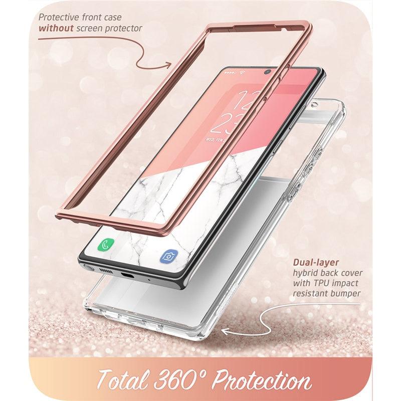 Samsung Galaxy Note 20 Case 6.7 inch (2020) Cosmo Full-Body Glitter Marble Cover WITHOUT Built-in Screen Protector (RS6)(1U50)