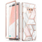 Samsung Galaxy Note 9 Case Cosmo Full-Body Glitter Marble Bumper Protective Cover with Built-in Screen Protector (D50)(RS6)(1U50)