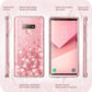 Samsung Galaxy Note 9 Case Cosmo Full-Body Glitter Marble Bumper Protective Cover with Built-in Screen Protector (D50)(RS6)(1U50)