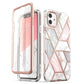 iPhone 11 Case 6.1 inch (2019 Release) Cosmo Full-Body Glitter Marble Bumper Cover with Built-in Screen Protector (RS6)(1U50)